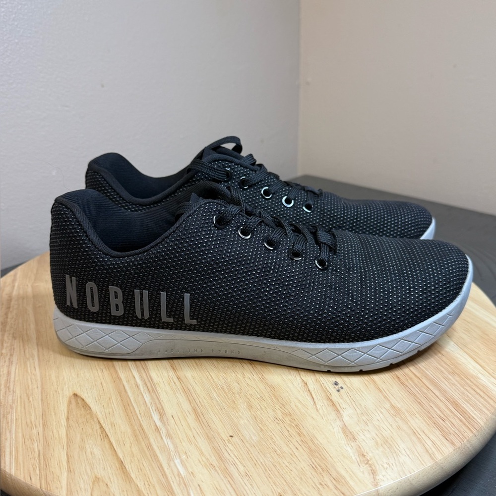 NOBULL Black Mesh Sneakers with Gray Sole